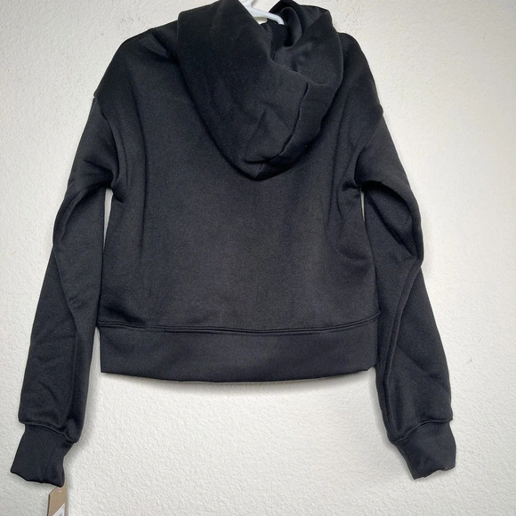 New Jordan Girls Crop Jumpman Sustainable Black Pullover Hoodie Small 8-10 yrs - Picture 5 of 8